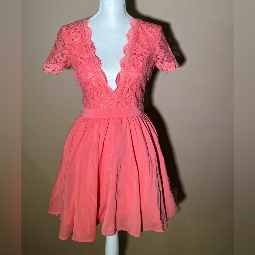 Coral dress